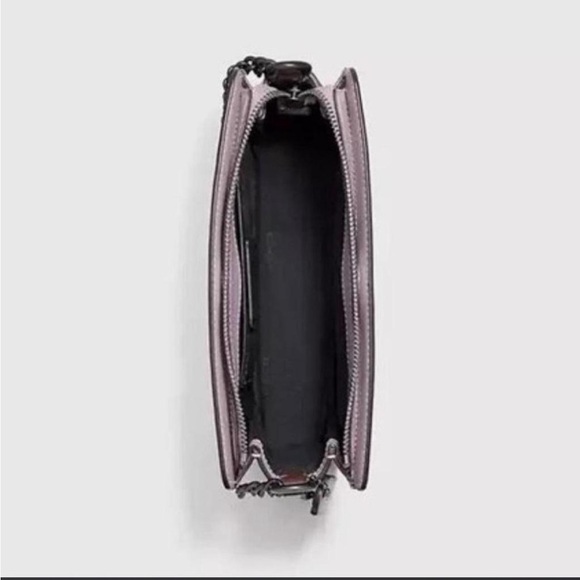 Coach Refined Calf Leather Signature Chain Crossbody in Lilac - Picture 5 of 6